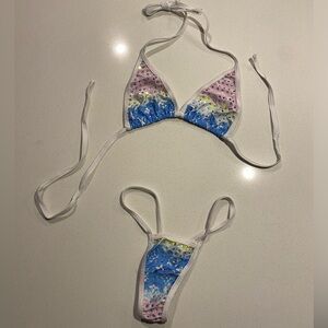 Branded Tie-Dye exotic Bikini Set